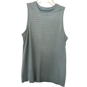 Lululemon perforated tank, pale blue, size 8